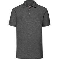 Fruit of the Loom Men's 65 35 Polo Shirt in Dark Grey | Size: XL