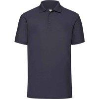 Fruit of the Loom Men's 65 35 Polo Shirt in Mid Navy | Size: Small
