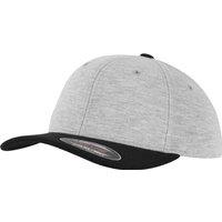 Flexfit by Yupoong Men's Double Jersey 2 Tone Cap in Grey | Size: Large/XL