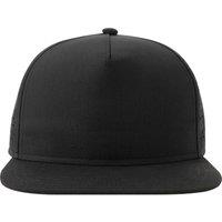 Atlantis Men's Bank 5 Panel Snapback Cap in Black