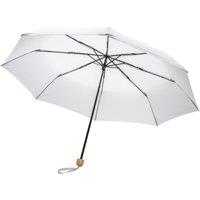 XD Design Men's Impact Bamboo Folding Umbrella in White