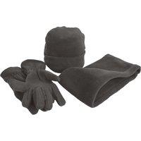 Result Men's Polartherm Accessories Set in Charcoal | Size: Large