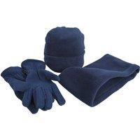 Result Men's Polartherm Accessories Set in Navy | Size: Large