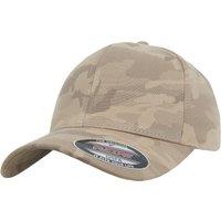 Flexfit by Yupoong Men's Light Camo Cap in Medium Beige | Size: S/M