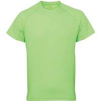 TriDri Men's Tri Dri Panelled Short Sleeve T-Shirt in Light Green | Size: 2XL