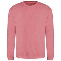 AWDis Men's Just Hoods Sweatshirt in Rose | Size: XL