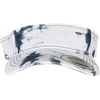 Yupoong Men's Flexfit Batik Dye Visor Cap in Black
