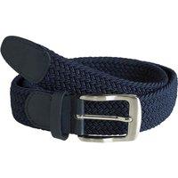 D555 Men's Dani Braided Stretch Belt in Navy | Size: 5XL