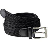 D555 Men's Simon Braided Stretch Belt in Black | Size: 5XL