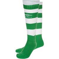 Umbro Men's Hoop Stripe Socks in Bottle Green | Size: 7-12