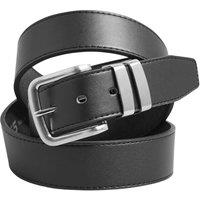 D555 Men's Noah Bonded Leather Waist Belt in Black | Size: 72