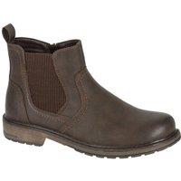 Route 21 Men's Chelsea Boots in Dark Brown | Size: 8