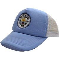 Manchester City FC Men's Trucker Cap in Mid Blue
