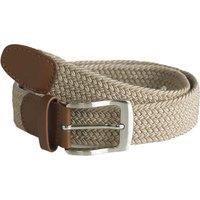 D555 Men's Frank Braided Stretch Belt in Stone | Size: 3XL