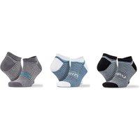 Spiro Men's Mixed Stripe Trainer Socks (Pack Of 3) | Size: 4-7