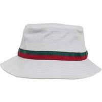 Flexfit by Yupoong Men's Stripe Bucket Hat in White