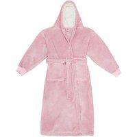 Brand Lab Men's Hooded Cuffed Robe in Baby Pink | Size: Large/XL