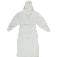 Brand Lab Men's Hooded Cuffed Robe in Cream | Size: Large/XL
