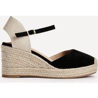Linzi Women's Present Black Closed Toe Wedges | Size: 6-Standard Fit
