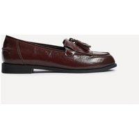Linzi Women's Rosemary Burgundy Faux Leather Loafers | Size: 4-Standard Fit