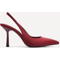 Linzi Women's Dash Burgundy Scuba Court Heels | Size: 6-Standard Fit