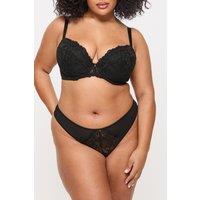 Ann Summers Women's Sexy Lace Padded Plunge Bra in Black | Size: 36FF