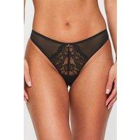 Ann Summers Women's Sexy Lace 3 Pack Thong in Black | Size: 6
