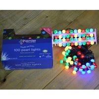 Samuel Alexander 10m 100 LED Multi-Action Pearl Christmas String Lights in Multi-Coloured
