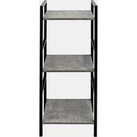 OHS Manhattan 3 Tier Shelving Unit Modern Wire Storage Organiser in Light Grey