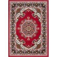 Kukoon Red Bordered Traditional Living Area Rug | Size: 80 cm x 150 cm