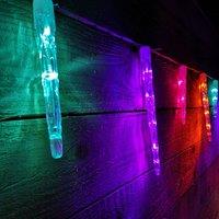Samuel Alexander 6.9m Icicle Christmas Chaser Lights with 72 Rainbow LEDs