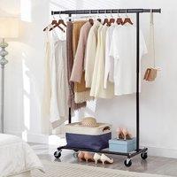 House of Home Heavy Duty Black Clothes Rail Adjustable Width & Height