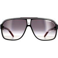 Carrera Men's Aviator Black Red Dark Grey Gradient Sunglasses