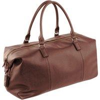 Quadra Men's Nuhide Weekender Holdall in Tan