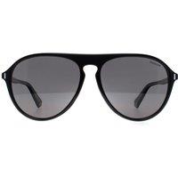 Polaroid Men's Aviator Black Grey Polarized PLD 6225/S