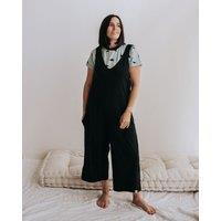 Turtledove London Women's Grace Black Wide Leg Jumpsuit | Size: 14-18