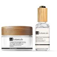 Dr. Botanicals Women's Anti-Ageing Plant-Based Moisturiser & Facial Serum Kit in White