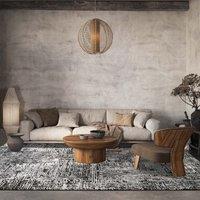 Desire Rugs Belgravia Living Room Area Rug Metallic Sheen Modern Illusion Design in Grey | Size: 200 cm x 290 cm