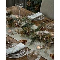 Dibor Golden Glow Pre-Lit Xmas Table Decoration Christmas Garland 1.5m | Size: Large