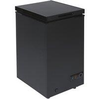 SIA 48cm Freestanding Slimline Compact Black Chest Freezer CHF100B