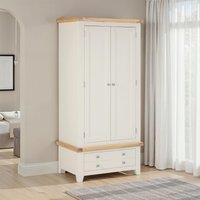 Seconique Windsor 2 Door 1 Drawer Wardrobe (Part Assembled) in Ivory