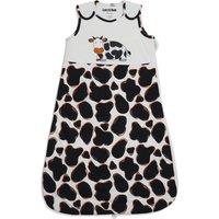 Lucy & Sam Black Cow Sleeping Bag in White | Size: 12-18 m