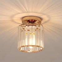 Pheashine Modern Gold Crystal Ceiling Light, E27, Bulb Not Included, 13cm