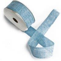KDMD Natural Texture Ribbon 38mm x 20m - Baby Blue