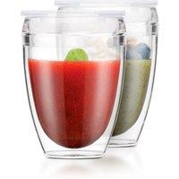 Bodum PAVINA TO GO 2 pcs Double Wall Tumbler in Clear | Size: 300ml
