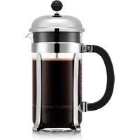 Bodum CHAMBORD French Press Coffee Maker in Metallic Silver | Size: 1000ml