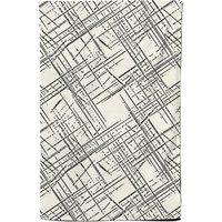Warren Reed - Designer Monochrome Distressted Pattern Tea Towel in Grey