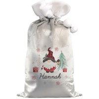 Personalised Memento Company Personalised Gonk Christmas Sack in Grey
