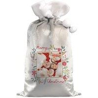 Personalised Memento Company Personalised Photo Upload Christmas Sack in Grey