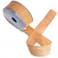 KDMD Natural Texture Ribbon 38mm x 20m - Vintage Orange